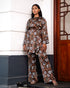 Printed Satin Top & Pant Set 59671